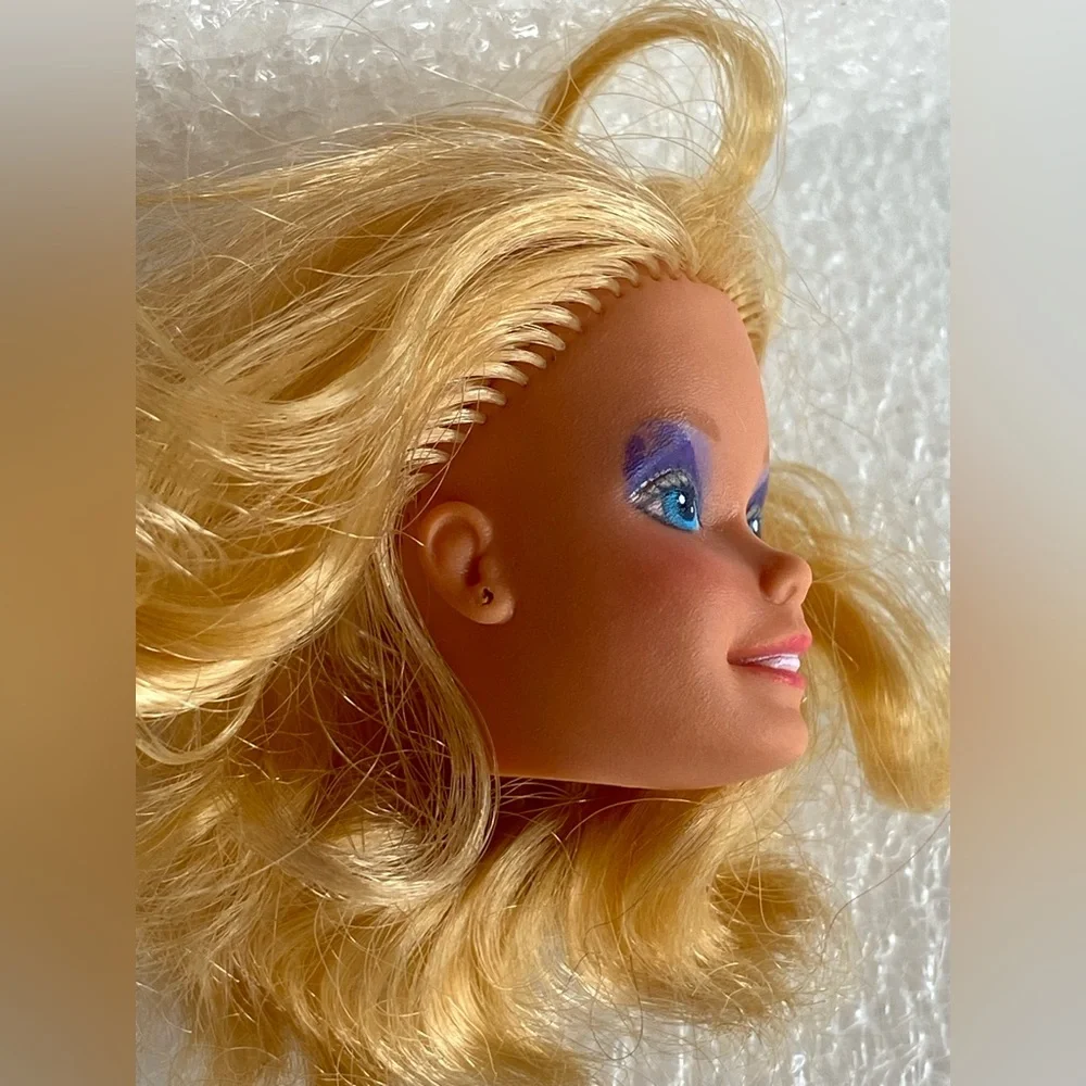 Vintage Barbie and The Rockers Doll Short Blonde Hair - HEAD Replacement Only